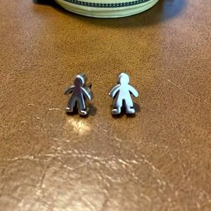 Authentic Silver Sweet dolls BOY Tous earrings